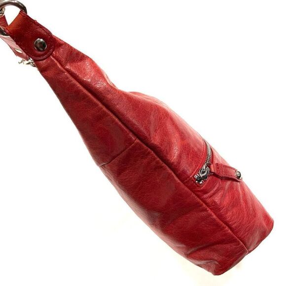 HOBO Red Leather Shoulder Bag - Picture 3 of 11